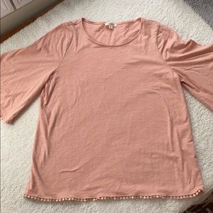 Peach colored cotton top